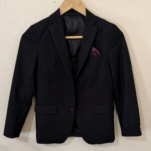 Isaac Mizrahi Black Suit Sport Coat Jacket Blazer Boys Size 10